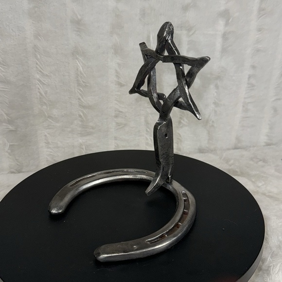 GyspyCwboy Original Handmade Horseshoe Star of David - Picture 5 of 5